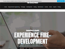 Tablet Screenshot of fire-development.com